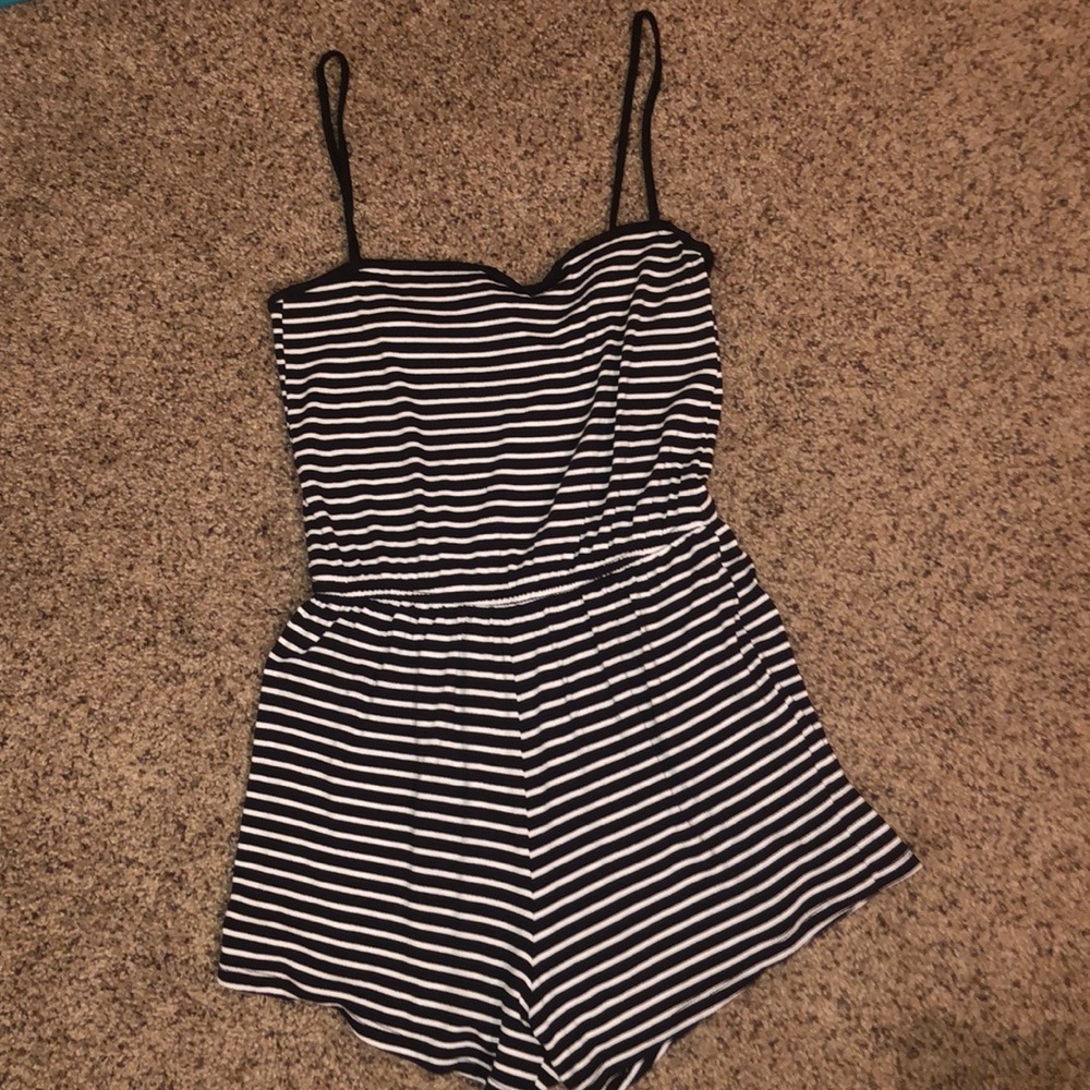H&M striped romper